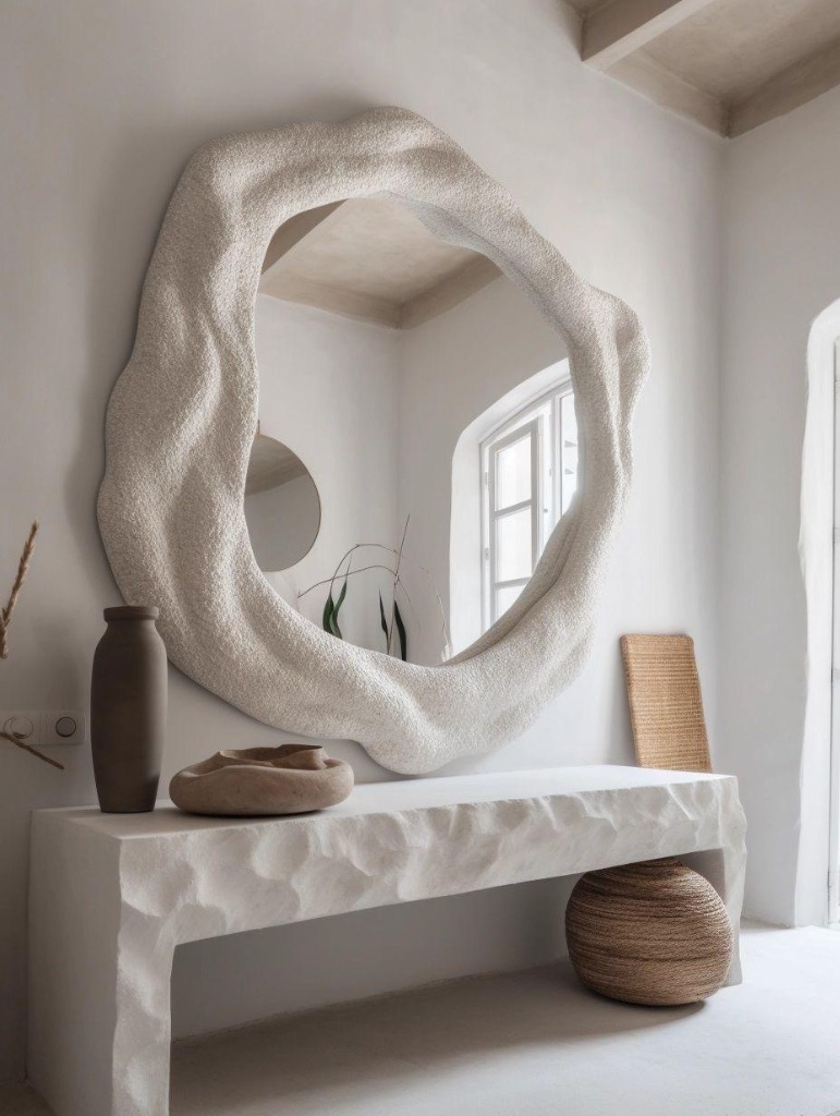 Espejo Stella con marco orgánico